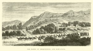 De boerderijen van Choquechima en Sahuyaco door Edouard Riou
